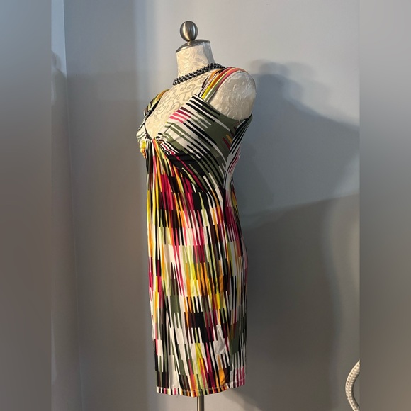 London Times Multicolor Printed Midi Dress Size 6. #46 - Picture 3 of 5